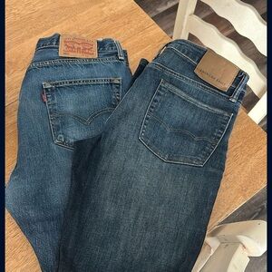 American Eagle Outfitters Men's Straight Jeans - Medium Blue Denim